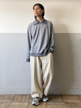「ADAM ET ROPE'（アダムエロペ）のアイテム（スウェット）」を使った、KOTANIさん（メンズ・169cm）の秋コーディネート