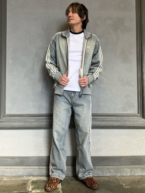 adidas グレー デニムジャケット XL アディダス デニムジャケット（サイズ（S/M/L）：3L（XXL））の