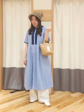 「Samansa Mos2（サマンサ モスモス）のアイテム（パンツ）」を使った、manaさん（レディース・167cm）の春コーディネート