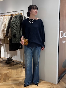 「アイテム（ショルダーバッグ、イエロー系）」を使った、mikuさん（レディース・165cm）の秋コーディネート