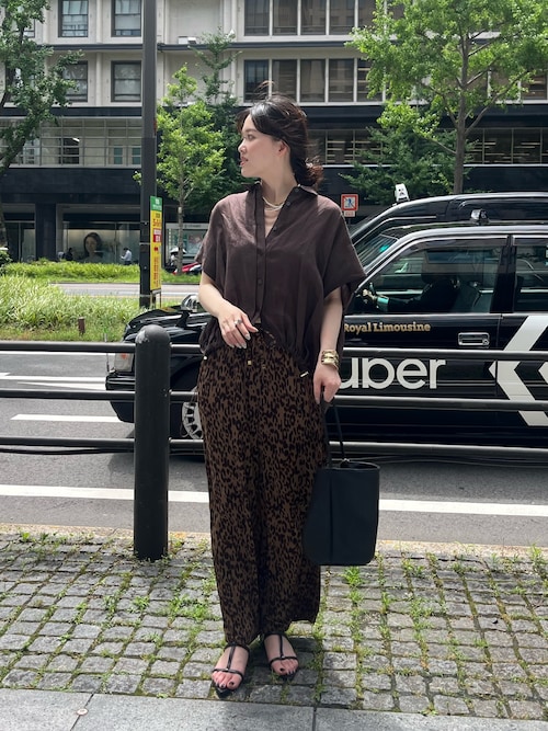 リネンドロストフレンチシャツ