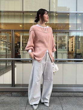 「アイテム（ブーツ、シルバー系）」を使った、mikuさん（レディース・165cm）の冬コーディネート