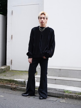 「MUKAI（ムカイ）のアイテム（パンツ）」を使った、タツーキさん（メンズ・169cm）の夏コーディネート