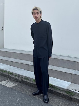 「ATTACHMENT（アタッチメント）のアイテム」を使った、タツーキさん（メンズ・169cm）の春コーディネート