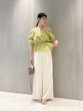 「EDIT COLOGNE（エディットコロン）のアイテム」を使った、chiemiさん（レディース・162cm）の夏コーディネート