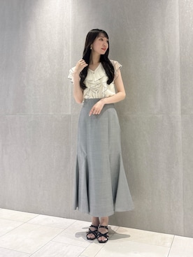 「EDIT COLOGNE（エディットコロン）のアイテム」を使った、chiemiさん（レディース・162cm）の夏コーディネート