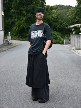 「アイテム（スカート）」を使った、kokoaさん（メンズ・174cm）の夏コーディネート