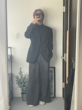 「アイテム（テーラードジャケット）」を使った、kokoaさん（メンズ・174cm・20代）の冬コーディネート