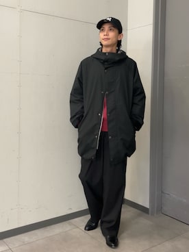「Barbour（バブアー）の『別注』Barbour×DOORS　HOODED COAT（その他アウター）」を使った、カズマさん（メンズ・174cm）の秋コーディネート