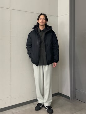 「アイテム（ダウンジャケット/コート）」を使った、カズマさん（メンズ・174cm・20代）の秋コーディネート