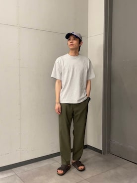 「アイテム（その他パンツ）」を使った、kazumazuma04さん（メンズ・174cm）の夏コーディネート