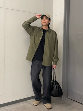 「アイテム（帽子）」を使った、カズマさん（メンズ・174cm）の秋コーディネート