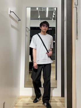 「HANES（ヘインズ）のアイテム」を使った、kazumazuma04さん（メンズ・174cm）の春コーディネート
