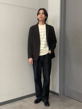 「イチ推しジャケットスタイル」｜カズマさん（メンズ・174cm）の秋コーディネート