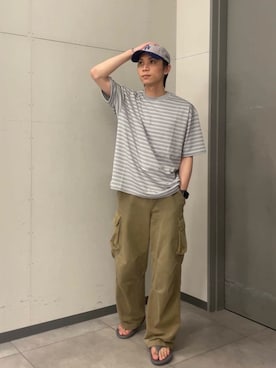 「ゆったりシルエット」｜kazumazuma04さん（メンズ・174cm）の夏コーディネート