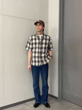 「URBAN RESEARCH Sonny Label（アーバンリサーチサニーレーベル）のアイテム（帽子）」を使った、kazumazuma04さん（メンズ・174cm）の夏コーディネート