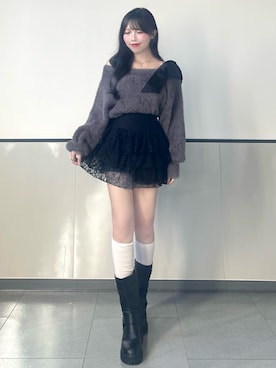 「INGNI（イング）のアイテム」を使った、manakaさん（レディース・160cm）の秋コーディネート