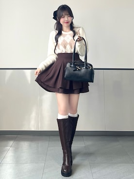 「INGNI（イング）のアイテム」を使った、manakaさん（レディース・160cm）の秋コーディネート