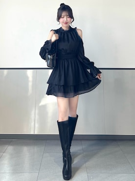 「INGNI（イング）のアイテム」を使った、manakaさん（レディース・160cm）の秋コーディネート