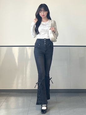 「INGNI（イング）のアイテム」を使った、manakaさん（レディース・160cm）の秋コーディネート