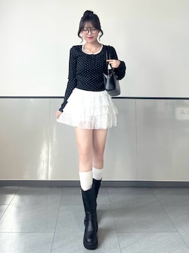 「INGNI（イング）のアイテム」を使った、manakaさん（レディース・160cm）の秋コーディネート