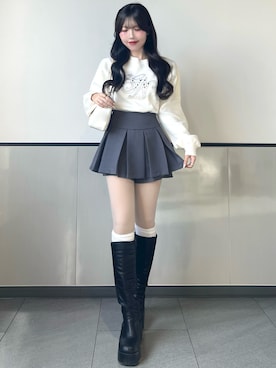 manakaさん（レディース・160cm）の冬コーディネート