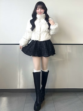 「アイテム（その他アウター）」を使った、manakaさん（レディース・160cm）の秋コーディネート