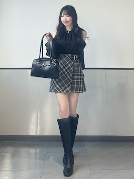 「INGNI（イング）のアイテム」を使った、manakaさん（レディース・160cm）の秋コーディネート