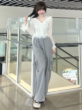 「スタッフコーデ」｜manakaさん（レディース・160cm）の春コーディネート