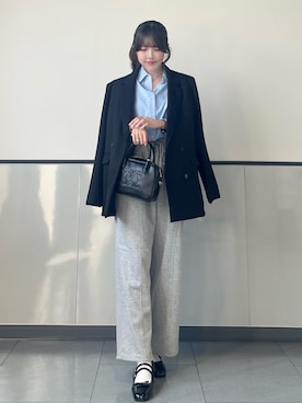 「アイテム（テーラードジャケット）」を使った、manakaさん（レディース・160cm）の秋コーディネート