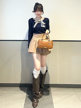 「INGNI（イング）のアイテム」を使った、manakaさん（レディース・160cm）の春コーディネート