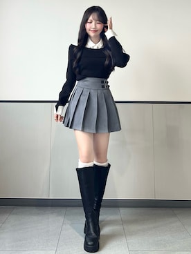 「INGNI（イング）のアイテム」を使った、manakaさん（レディース・160cm）の秋コーディネート