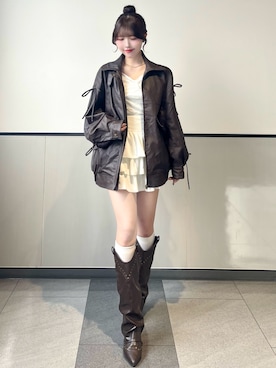 「INGNI（イング）のアイテム」を使った、manakaさん（レディース・160cm）の春コーディネート