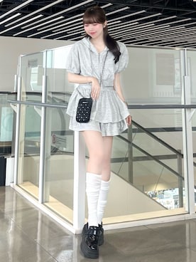 「INGNI（イング）のアイテム」を使った、manakaさん（レディース・160cm）の夏コーディネート