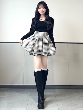 「INGNI（イング）のアイテム」を使った、manakaさん（レディース・160cm）の秋コーディネート