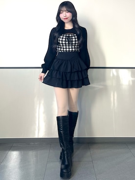 manakaさん（レディース・160cm）の冬コーディネート