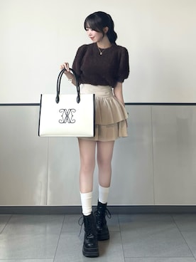 「INGNI（イング）のアイテム」を使った、manakaさん（レディース・160cm）の秋コーディネート