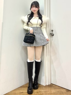 manakaさん（骨格ストレート・レディース・160cm）の冬コーディネート