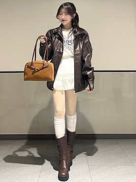 「INGNI（イング）のアイテム」を使った、manakaさん（レディース・160cm）の秋コーディネート