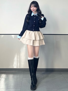 「INGNI（イング）のアイテム」を使った、manakaさん（レディース・160cm）の秋コーディネート