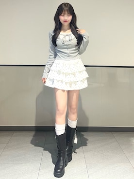 「INGNI（イング）のアイテム」を使った、manakaさん（レディース・160cm）の春コーディネート