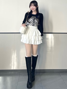 「INGNI（イング）のアイテム」を使った、manakaさん（レディース・160cm）の秋コーディネート