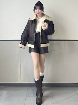 「INGNI（イング）のアイテム」を使った、manakaさん（レディース・160cm）の秋コーディネート