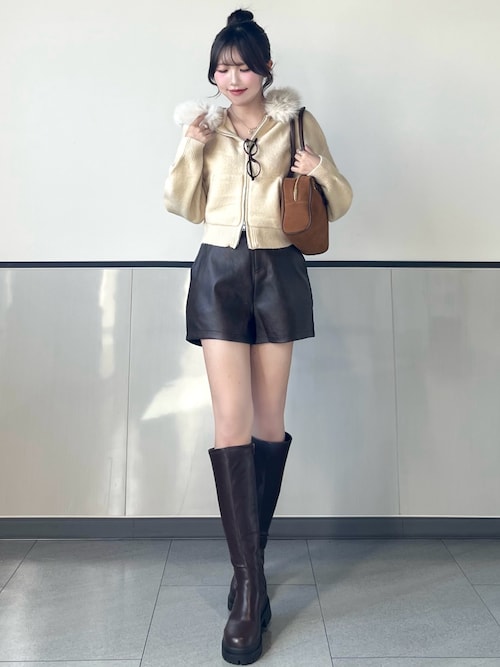 フェイクレザーショートパンツ（その他パンツ）｜INGNI（イング