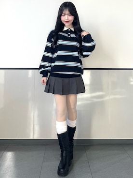 manakaさん（レディース・160cm）の冬コーディネート