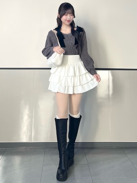 「INGNI（イング）のアイテム」を使った、manakaさん（レディース・160cm）の秋コーディネート