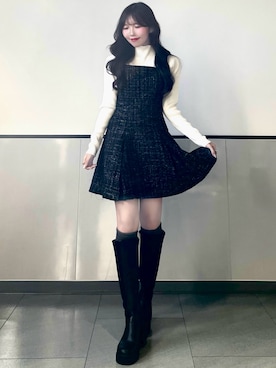 「INGNI（イング）のアイテム」を使った、manakaさん（レディース・160cm）の秋コーディネート