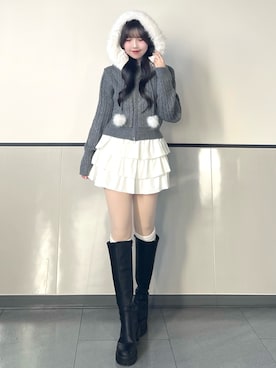 「INGNI（イング）のアイテム」を使った、manakaさん（レディース・160cm）の秋コーディネート
