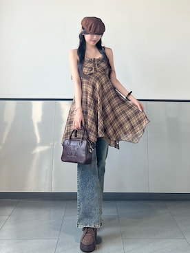 「INGNI（イング）のアイテム」を使った、manakaさん（レディース・160cm）の夏コーディネート
