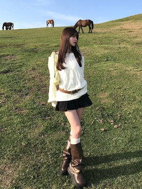 「旅行」｜ほにさん（レディース・160cm）の春コーディネート